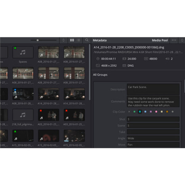 Blackmagic Design DaVinci Resolve 16 Studio (Activation Card) - Image 38