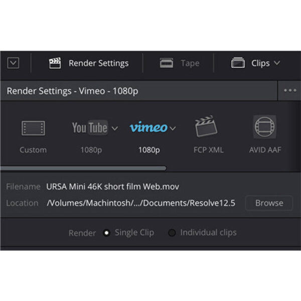 Blackmagic Design DaVinci Resolve 16 Studio (Activation Card) - Image 40