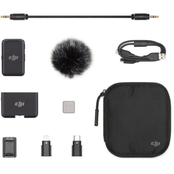DJI Mic Compact Digital Wireless Microphone System/Recorder for Camera & Smartphone (2.4 GHz) - Image 2